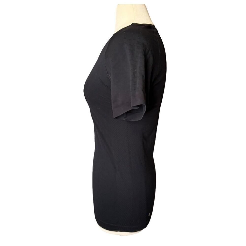 Zella Black Compression Activewear Small Shirt Short Sleeve Gym Workout Running - Picture 4 of 8